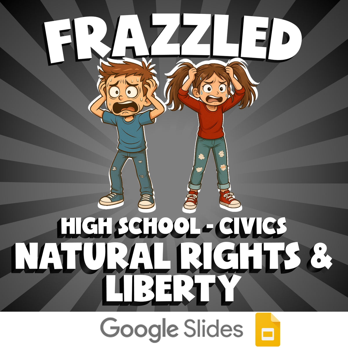 Natural Rights & Liberty FRAZZLED Civics Game - No Prep Review Activity