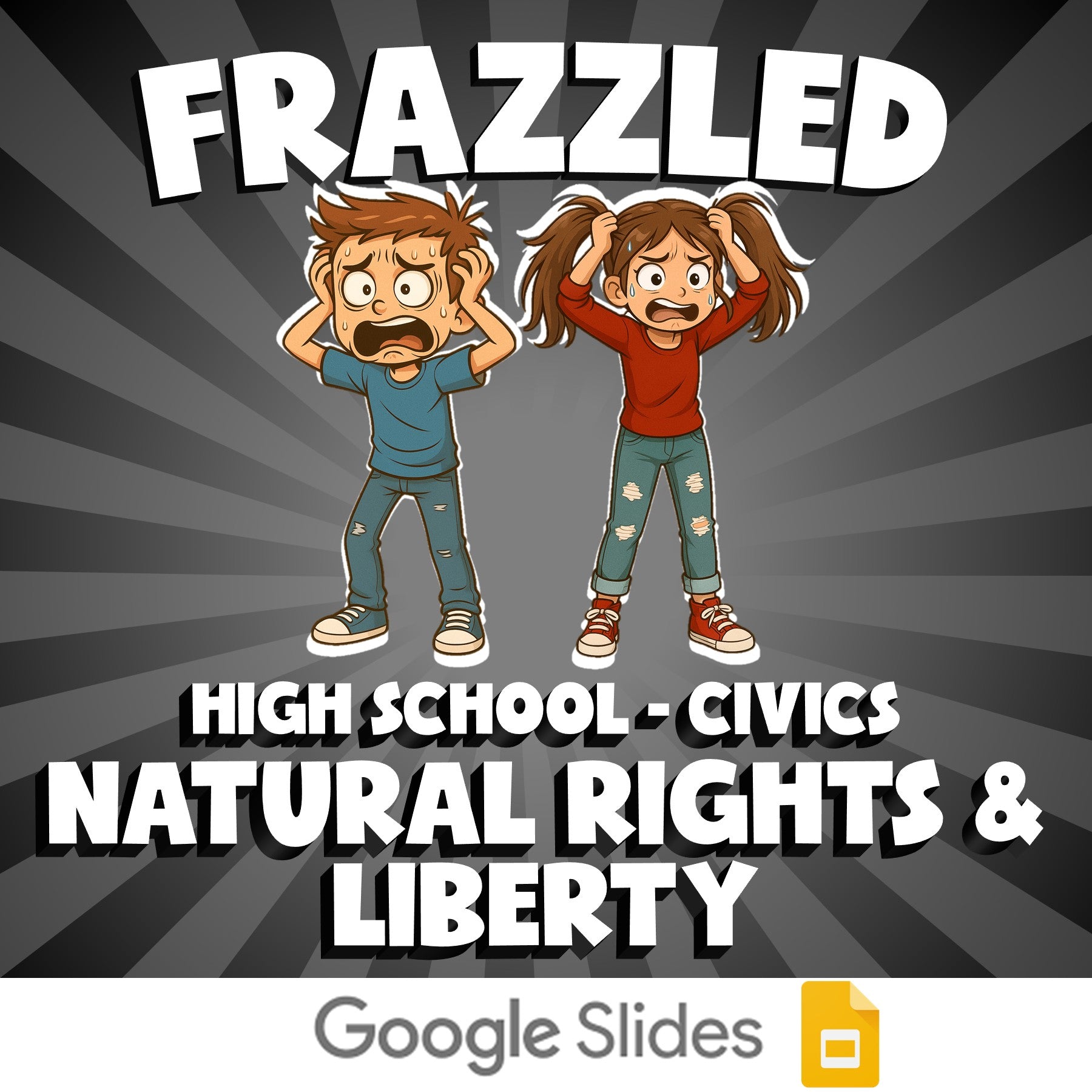 Natural Rights & Liberty FRAZZLED Civics Game - No Prep Review Activity