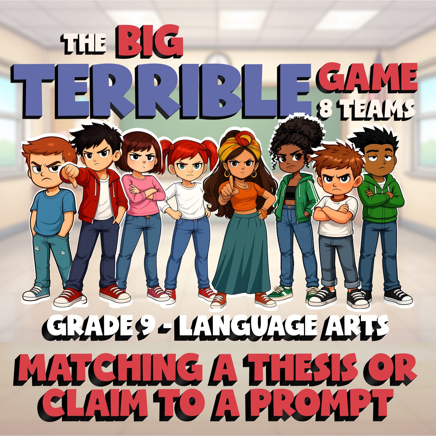 Matching a Thesis or Claim to a Prompt BIG TERRIBLE GAME - Grade 9 ELA Review