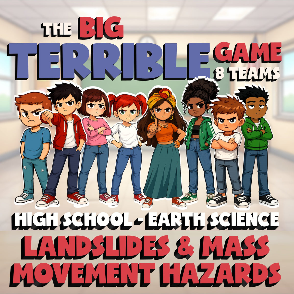 Landslides & Mass Movement Hazards BIG TERRIBLE GAME - Earth Science Review