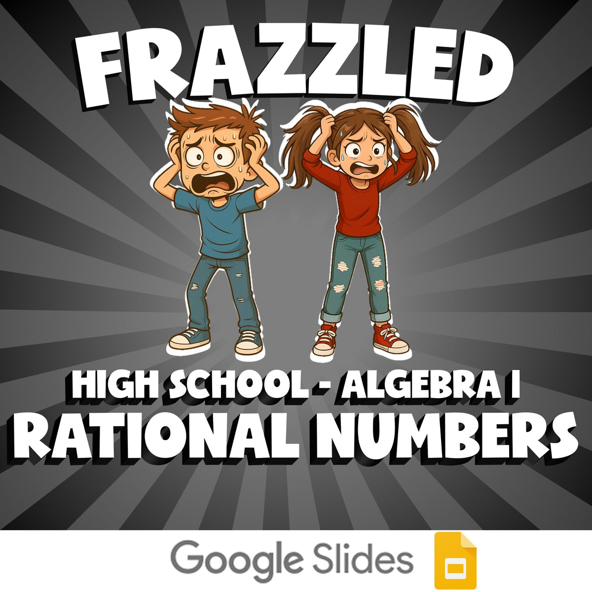 Rational Numbers FRAZZLED Math Game - No Prep Algebra 1 Review Activity