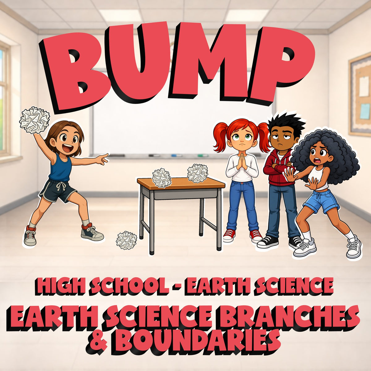 Earth Science Branches & Boundaries BUMP Game - No Prep Earth Science Review