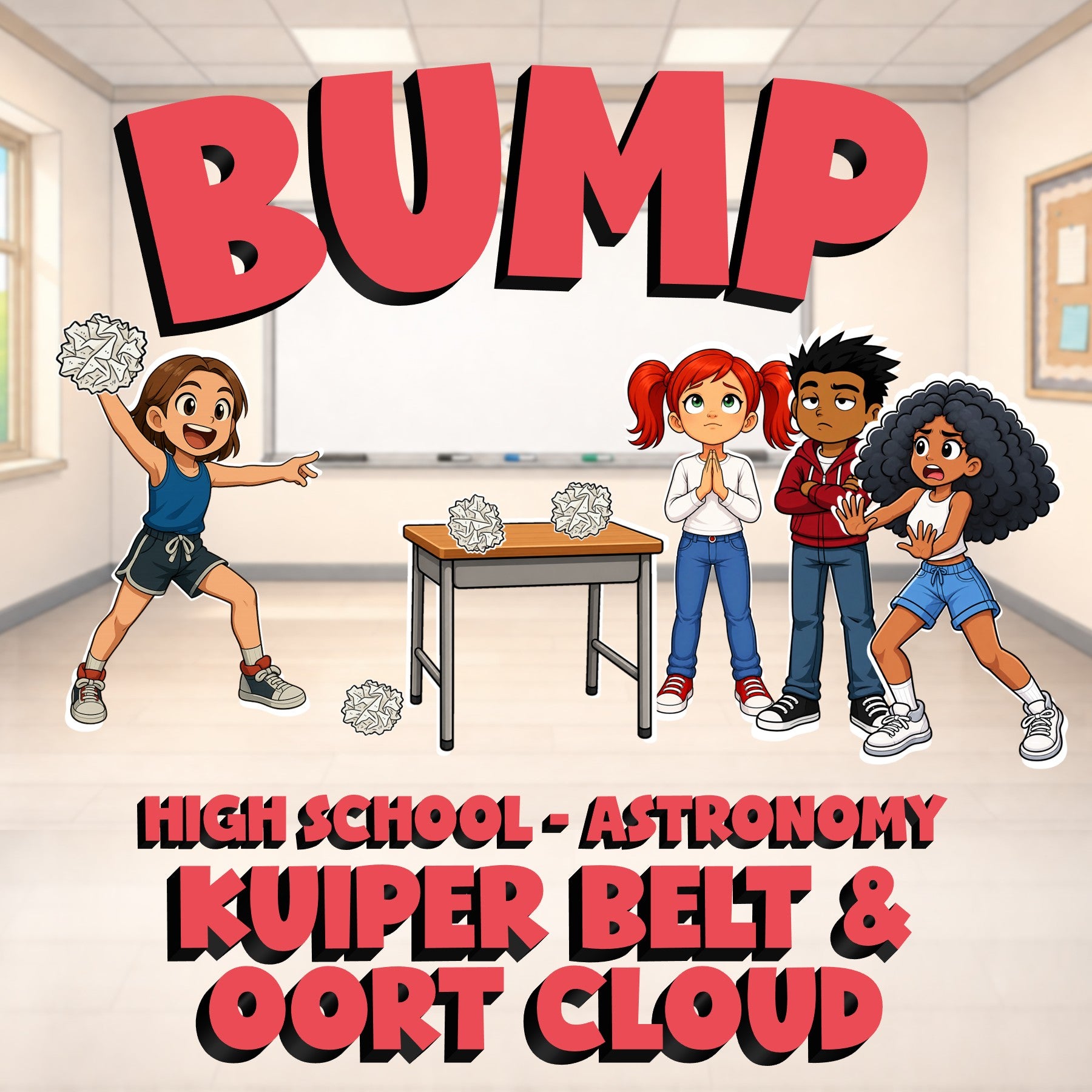 Kuiper Belt & Oort Cloud BUMP Science Game - No Prep Astronomy Review Activity