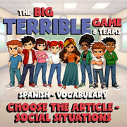 Choose The Article - Social Situations BIG TERRIBLE GAME - Spanish Exercise
