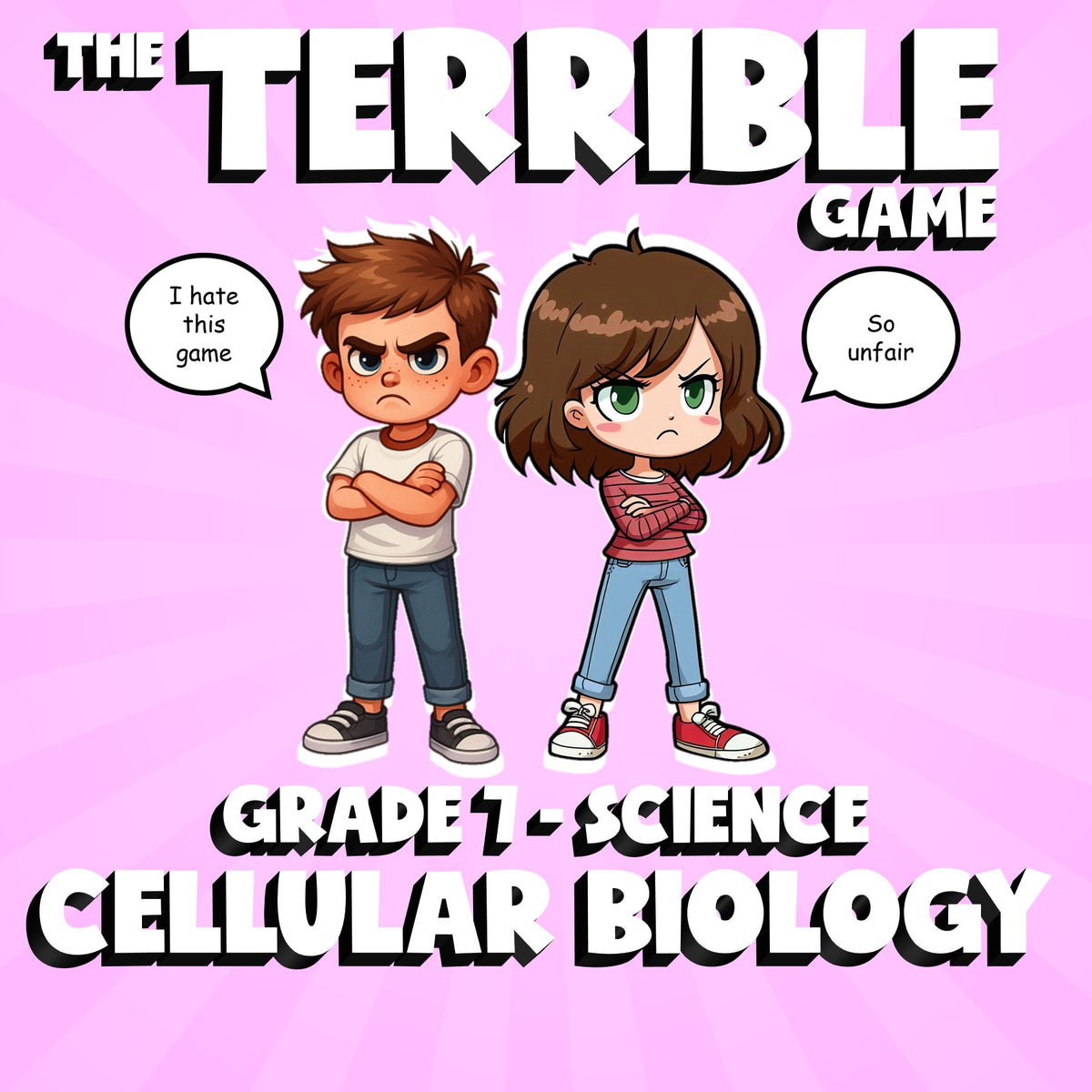 Cellular Biology THE TERRIBLE GAME - No Prep Grade 7 Science Review Activity