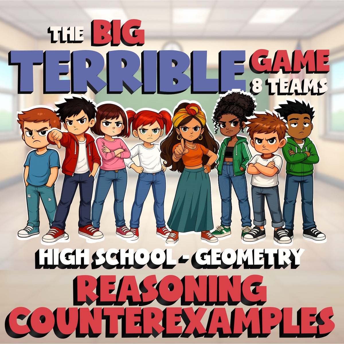 Reasoning Counterexamples BIG TERRIBLE GAME - No Prep Geometry Math Review