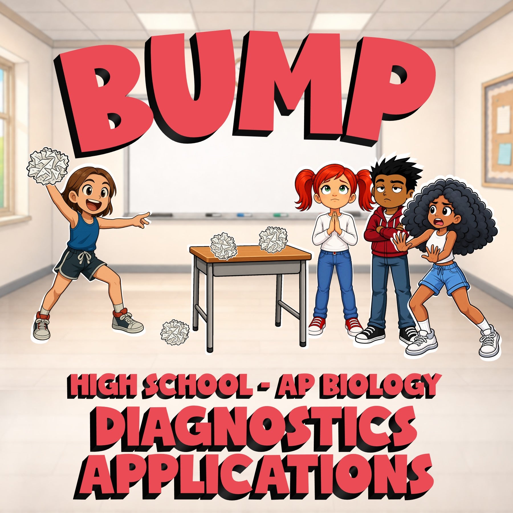 Diagnostics Applications BUMP Science Game - No Prep AP Biology Review Activity