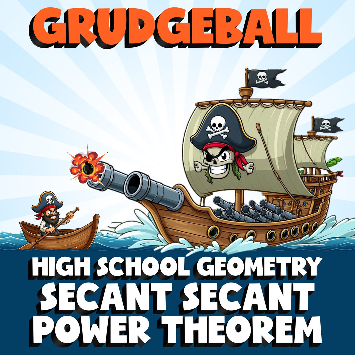 Secant Secant Power Theorem GRUDGEBALL Math Game - No Prep Geometry Review