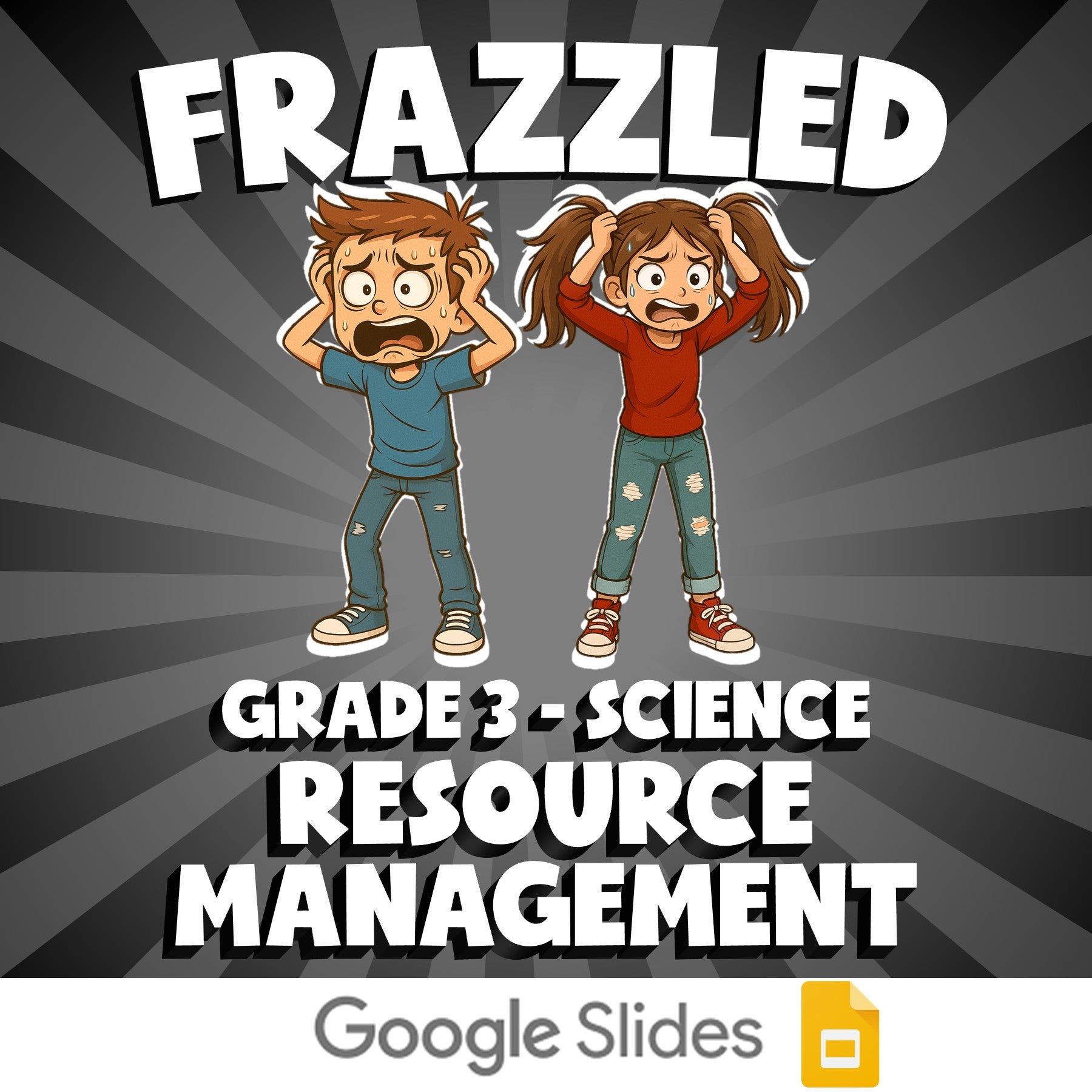 Resource Management FRAZZLED Science Game - No Prep Grade 3 Review Activity