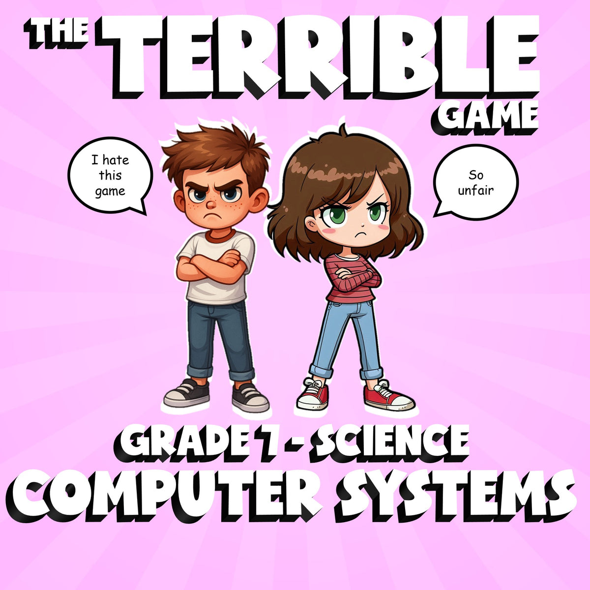 Computer Systems THE TERRIBLE GAME - No Prep Grade 7 Science Review Activity