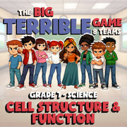 Cell Structure & Function BIG TERRIBLE GAME - No Prep Grade 7 Science Review