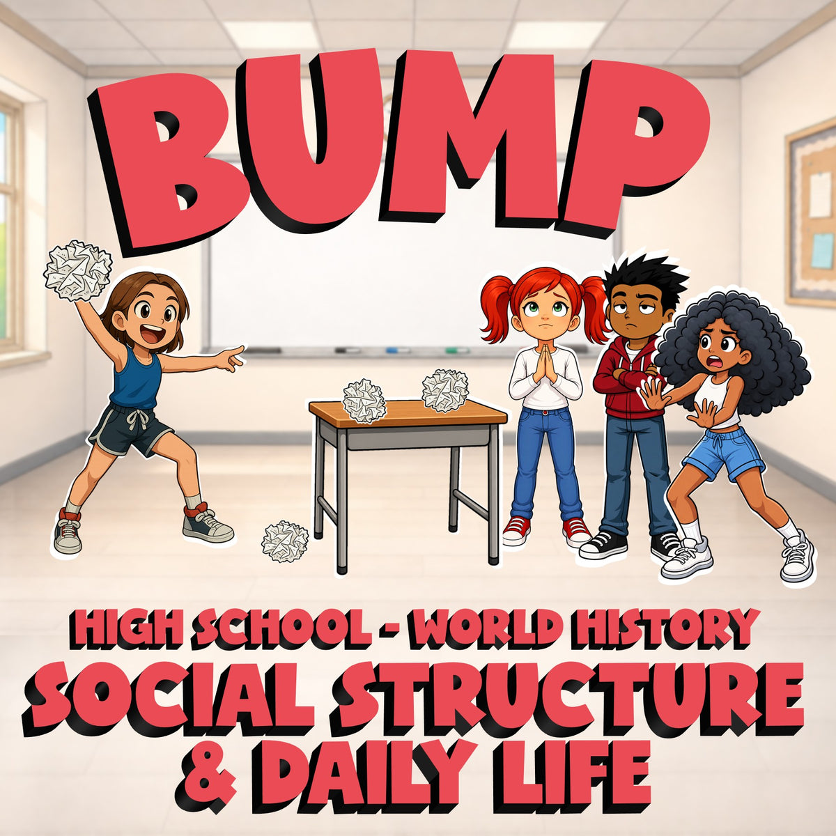 Social Structure & Daily Life BUMP Game - No Prep World History Review Activity