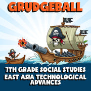 East Asia Technological Advances GRUDGEBALL Socials Game - No Prep Grade 7