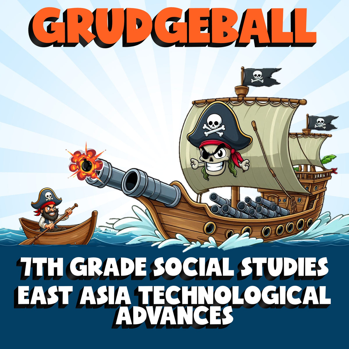 East Asia Technological Advances GRUDGEBALL Socials Game - No Prep Grade 7