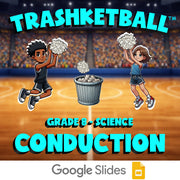 Conduction TRASHKETBALL Science Game - No Prep Grade 8 Review Activity