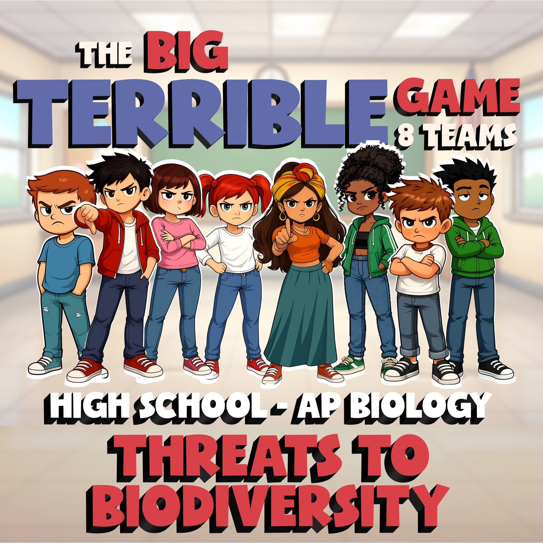 Threats to Biodiversity BIG TERRIBLE GAME - No Prep AP Biology Science Review