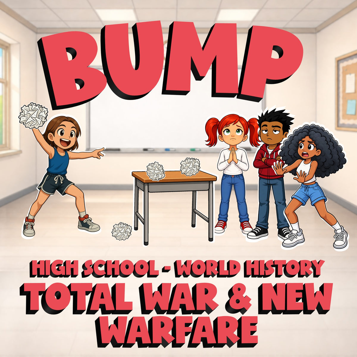 Total War & New Warfare BUMP Game - No Prep World History Review Activity