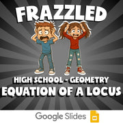 Equation of a Locus FRAZZLED Math Game - No Prep Geometry Review Activity