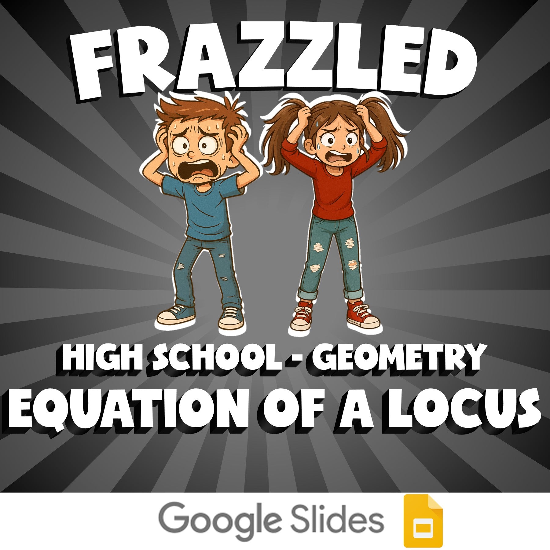 Equation of a Locus FRAZZLED Math Game - No Prep Geometry Review Activity