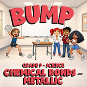 Chemical Bonds – Metallic BUMP Science Game - No Prep Grade 9 Review Activity