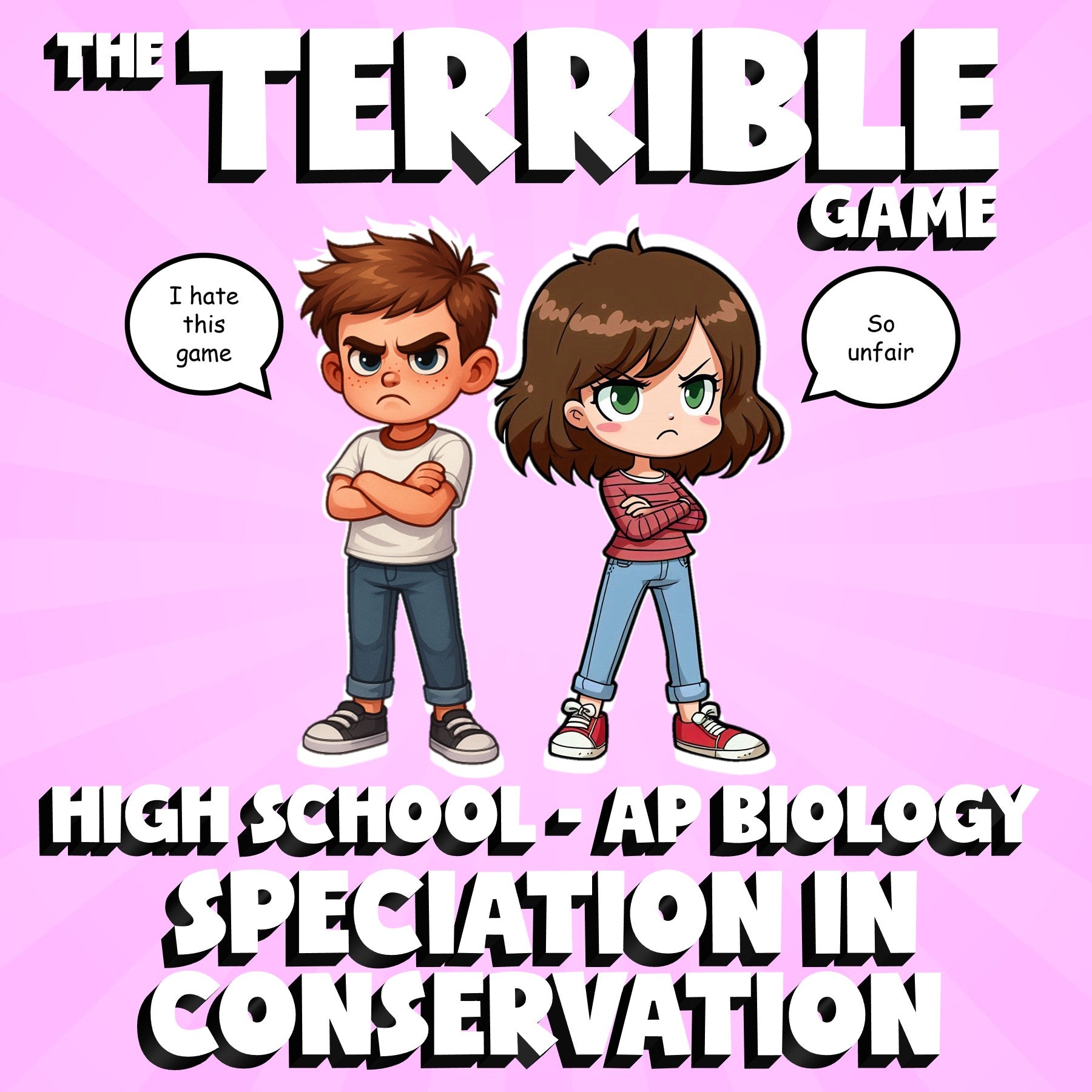 Speciation in Conservation THE TERRIBLE GAME - No Prep AP Biology Science Review
