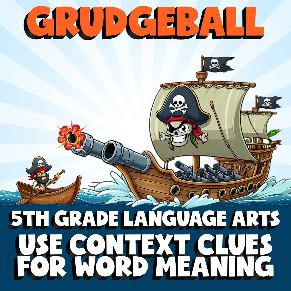 Use Context Clues for Word Meaning GRUDGEBALL ELA Game - No Prep Grade 5 Review