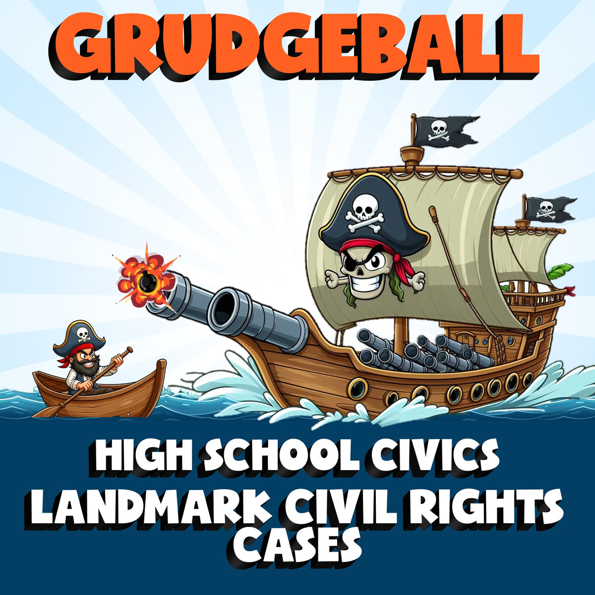 Landmark Civil Rights Cases GRUDGEBALL Civics Game - No Prep Review Activity