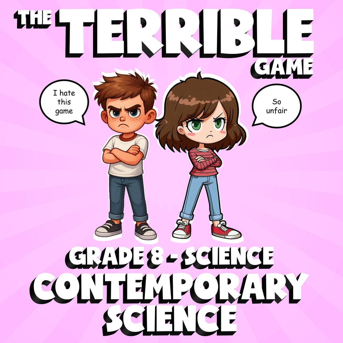 Contemporary Science THE TERRIBLE GAME - No Prep Grade 8 Science Review Activity