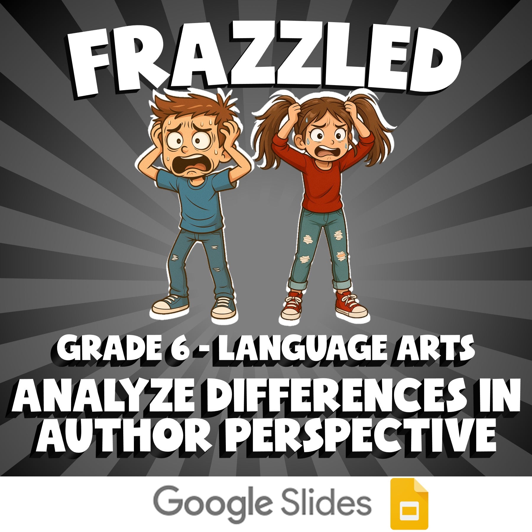 Analyze Differences in Author Perspective FRAZZLED ELA Game - No Prep Grade 6