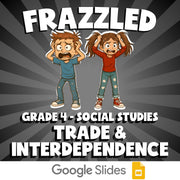 Trade & Interdependence FRAZZLED Socials Game - No Prep Grade 4 Review Activity