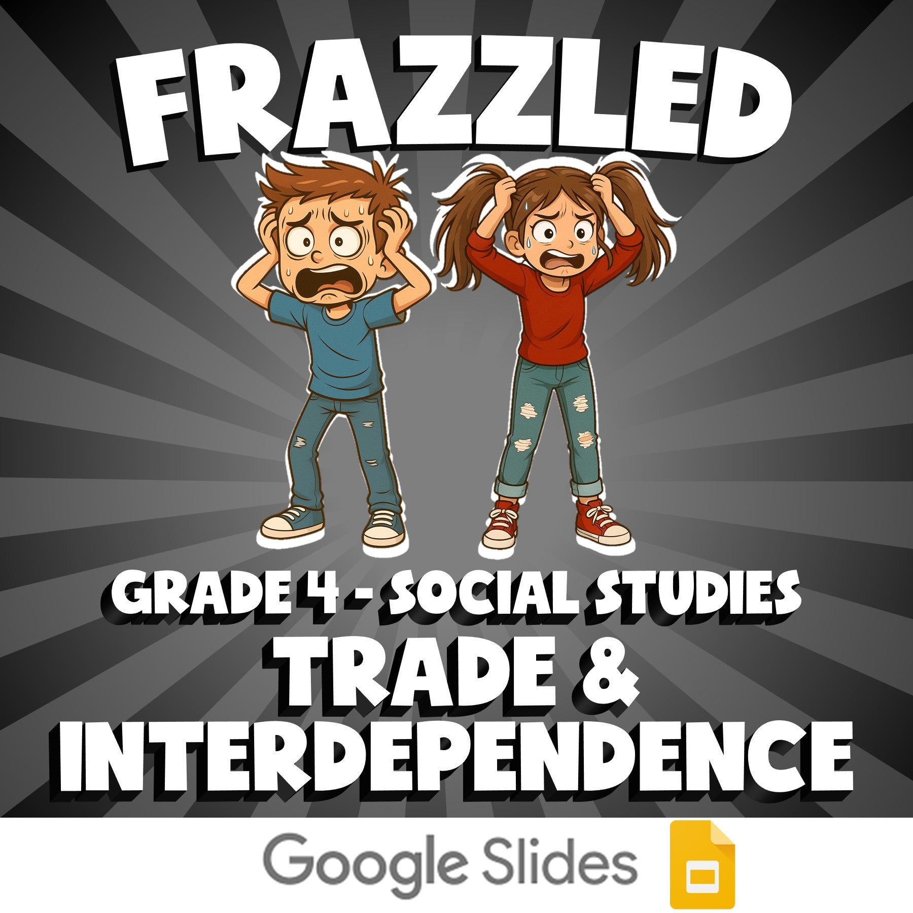 Trade & Interdependence FRAZZLED Socials Game - No Prep Grade 4 Review Activity