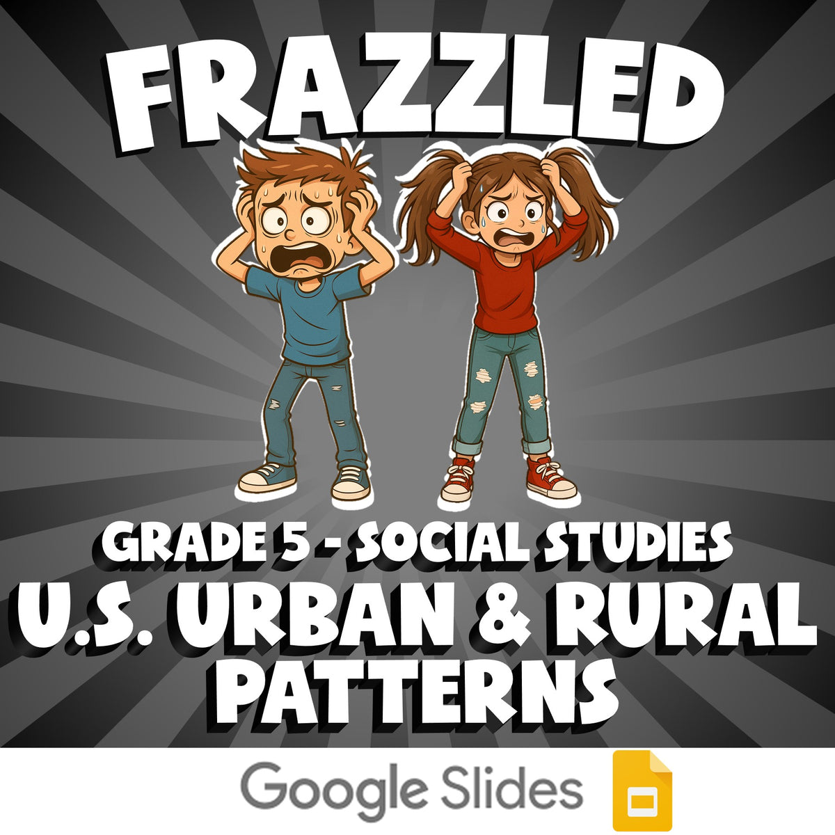 U.S. Urban & Rural Patterns FRAZZLED Socials Game - No Prep Grade 5 Review