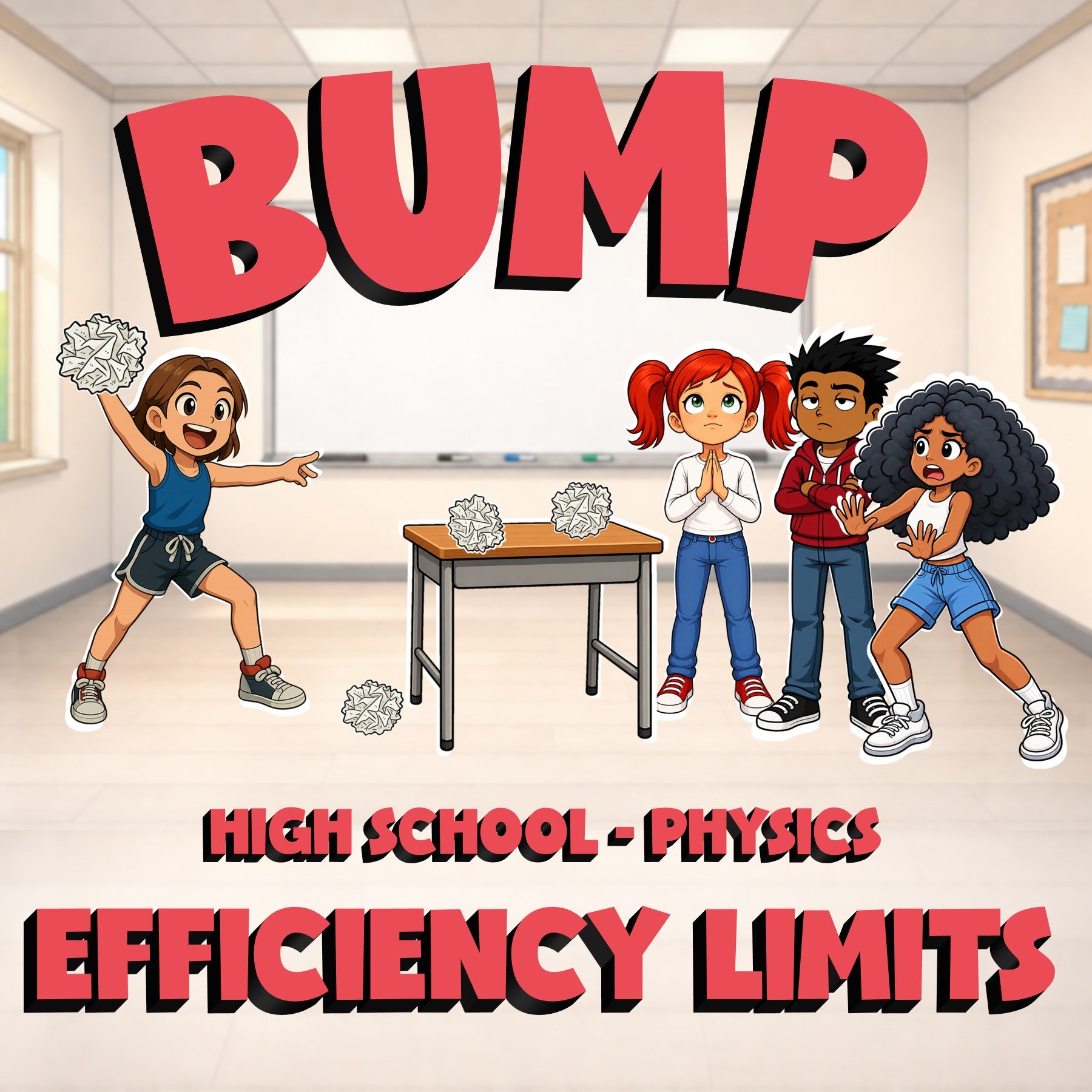 Efficiency Limits BUMP Science Game - No Prep Physics Review Activity