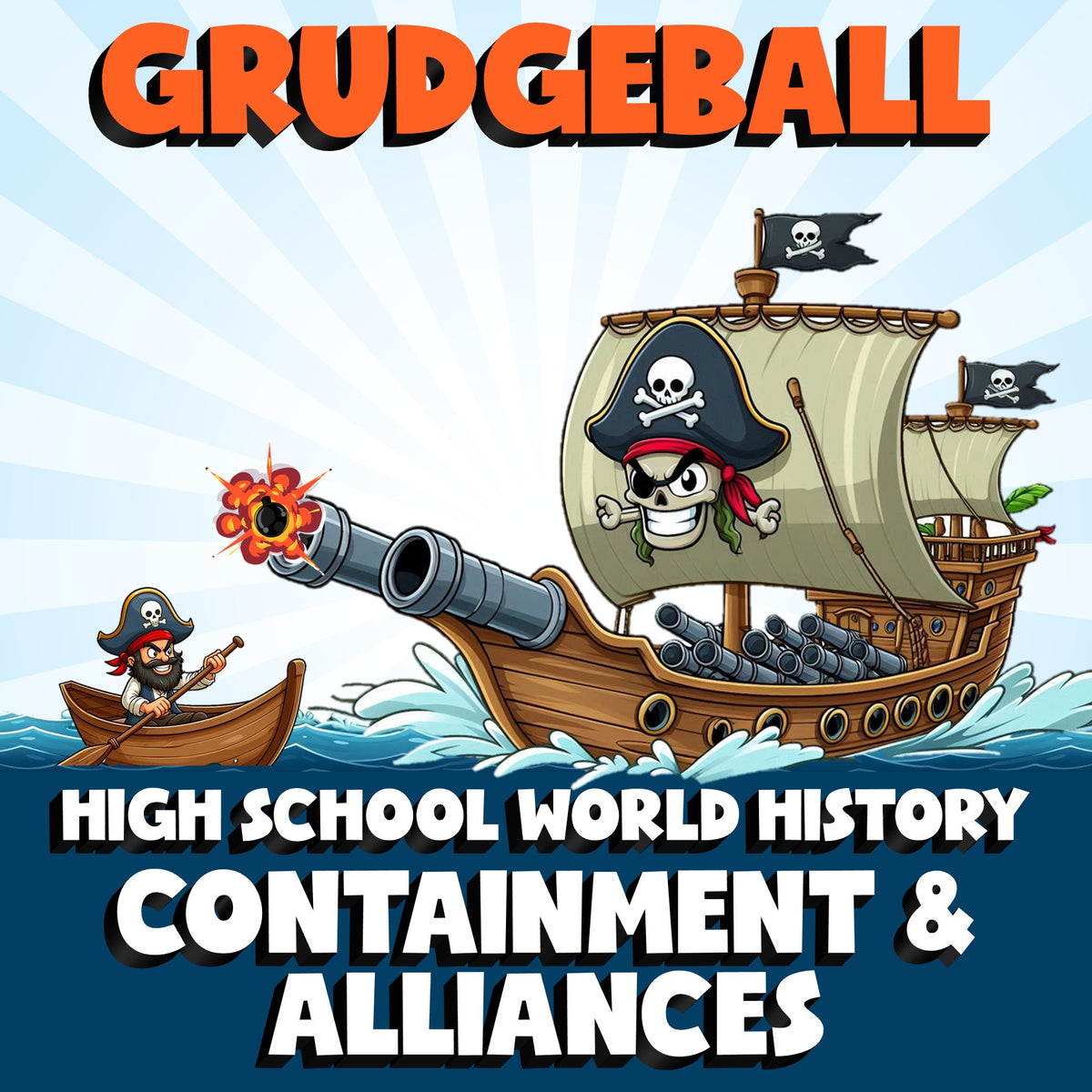 Containment & Alliances GRUDGEBALL Game - No Prep World History Review Activity