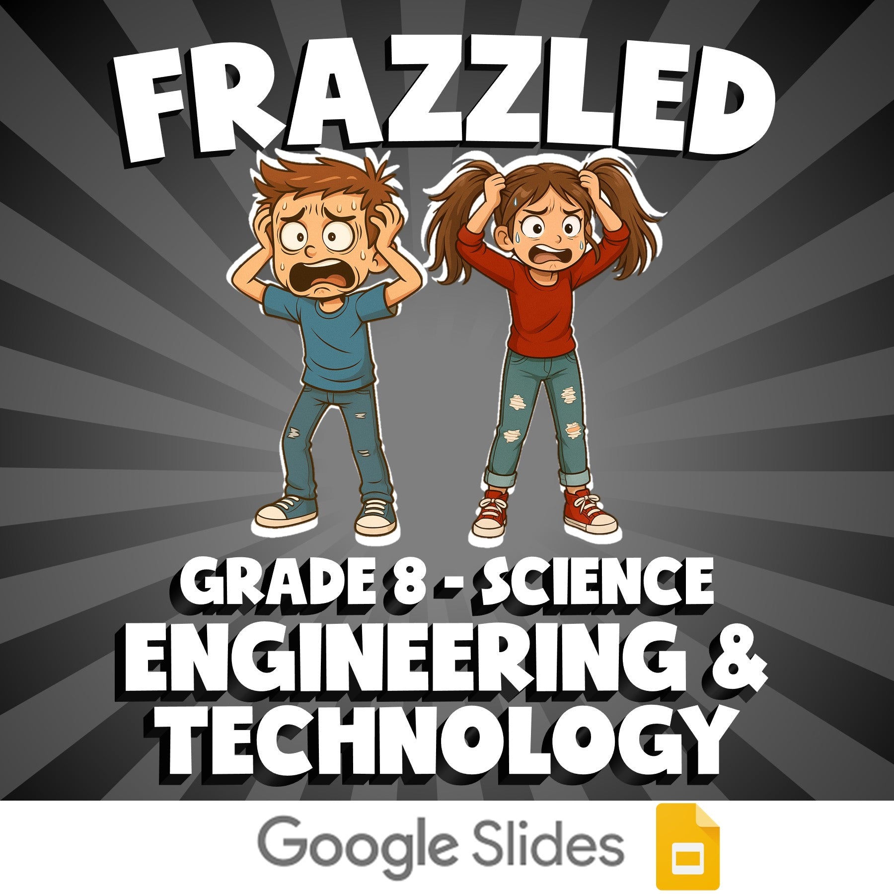 Engineering & Technology FRAZZLED Science Game - No Prep Grade 8 Review Activity