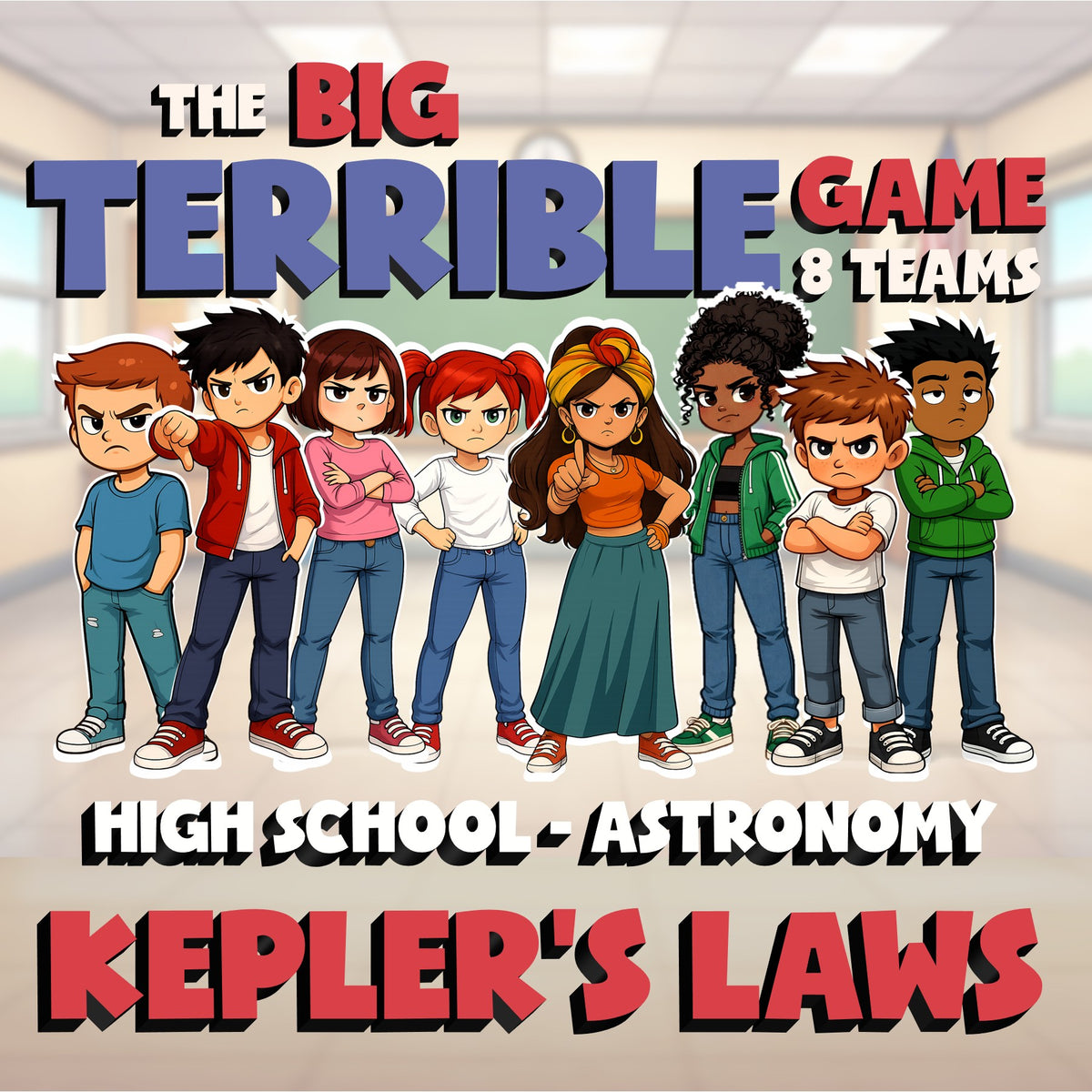 Kepler’s Laws BIG TERRIBLE GAME - No Prep Astronomy Science Review Activity