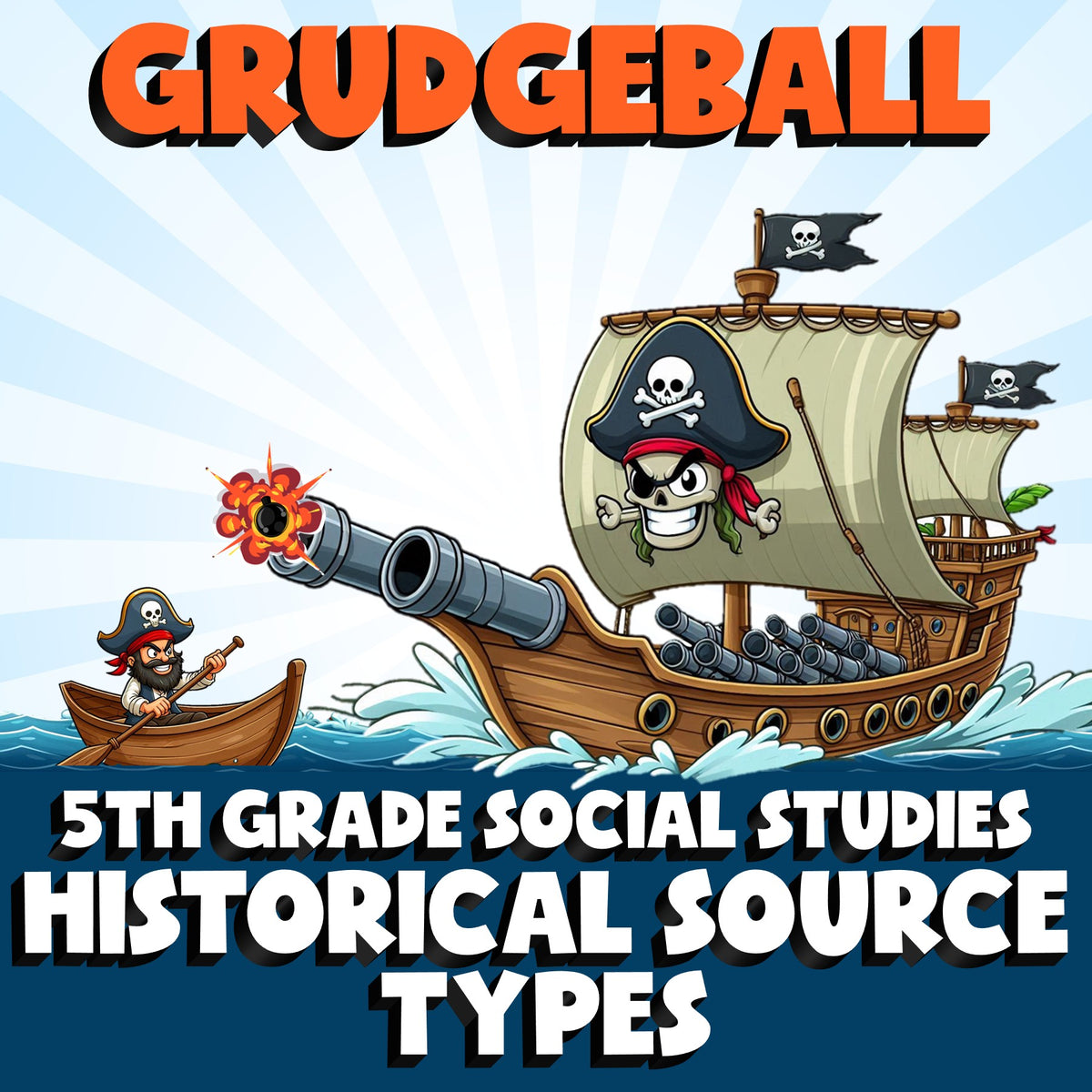 Historical Source Types GRUDGEBALL Socials Game - No Prep Grade 5 Review