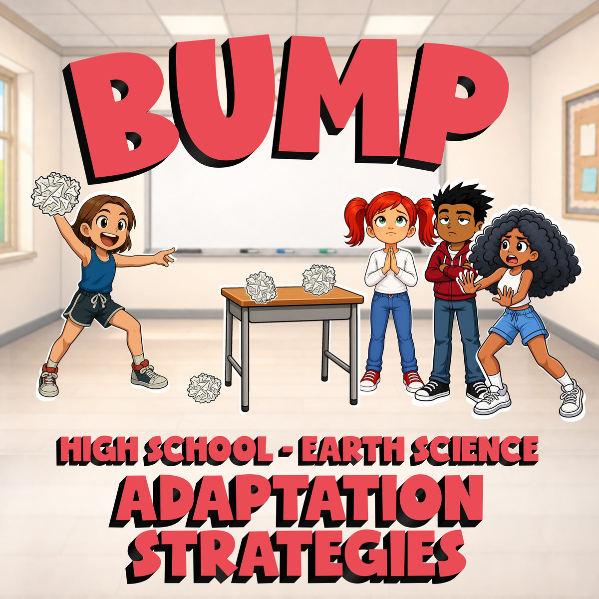 Adaptation Strategies BUMP Game - No Prep Earth Science Review Activity