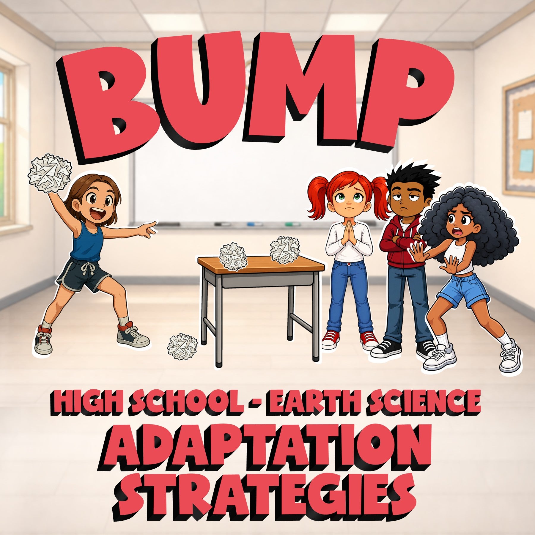 Adaptation Strategies BUMP Game - No Prep Earth Science Review Activity