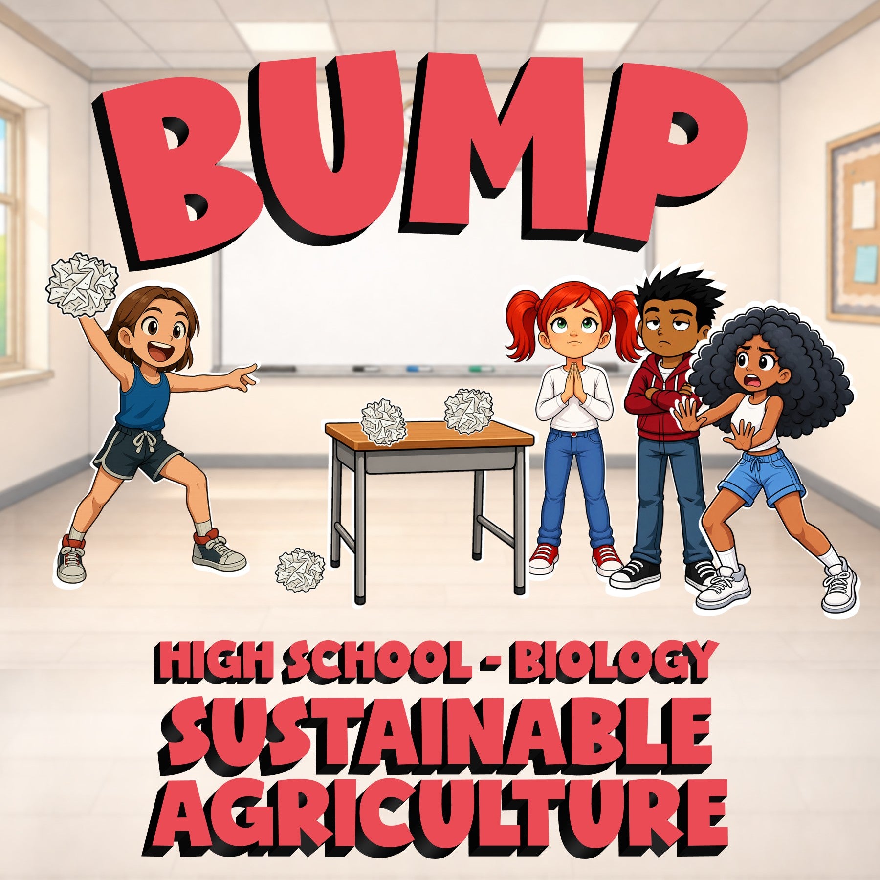 Sustainable Agriculture BUMP Science Game - No Prep Biology Review Activity