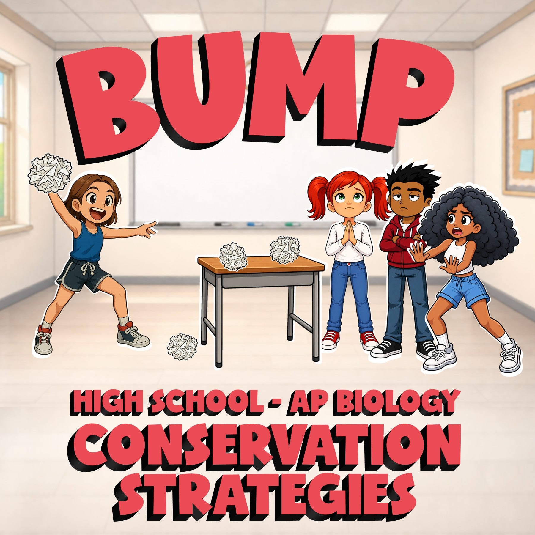 Conservation Strategies BUMP Science Game - No Prep AP Biology Review Activity