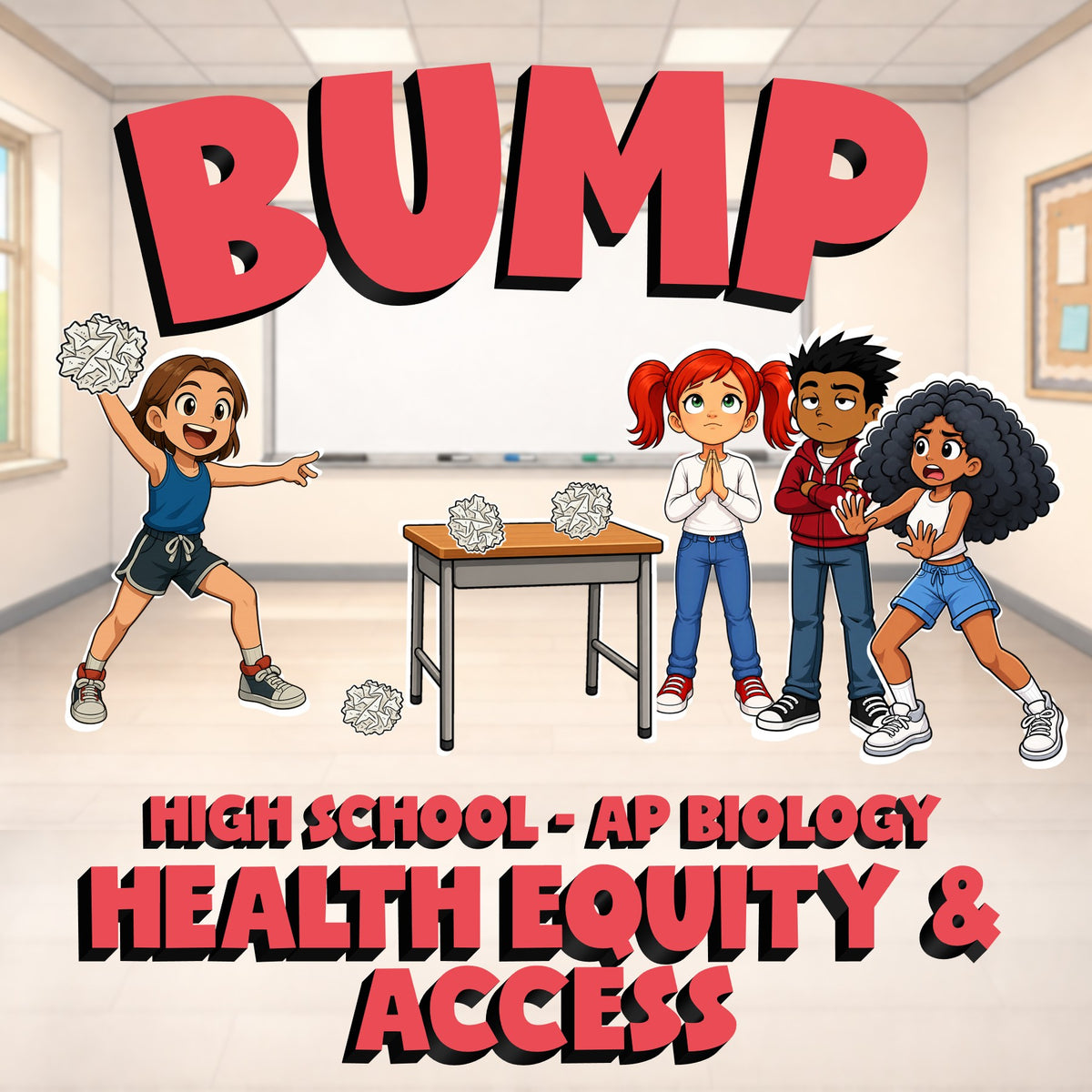 Health Equity & Access BUMP Science Game - No Prep AP Biology Review Activity