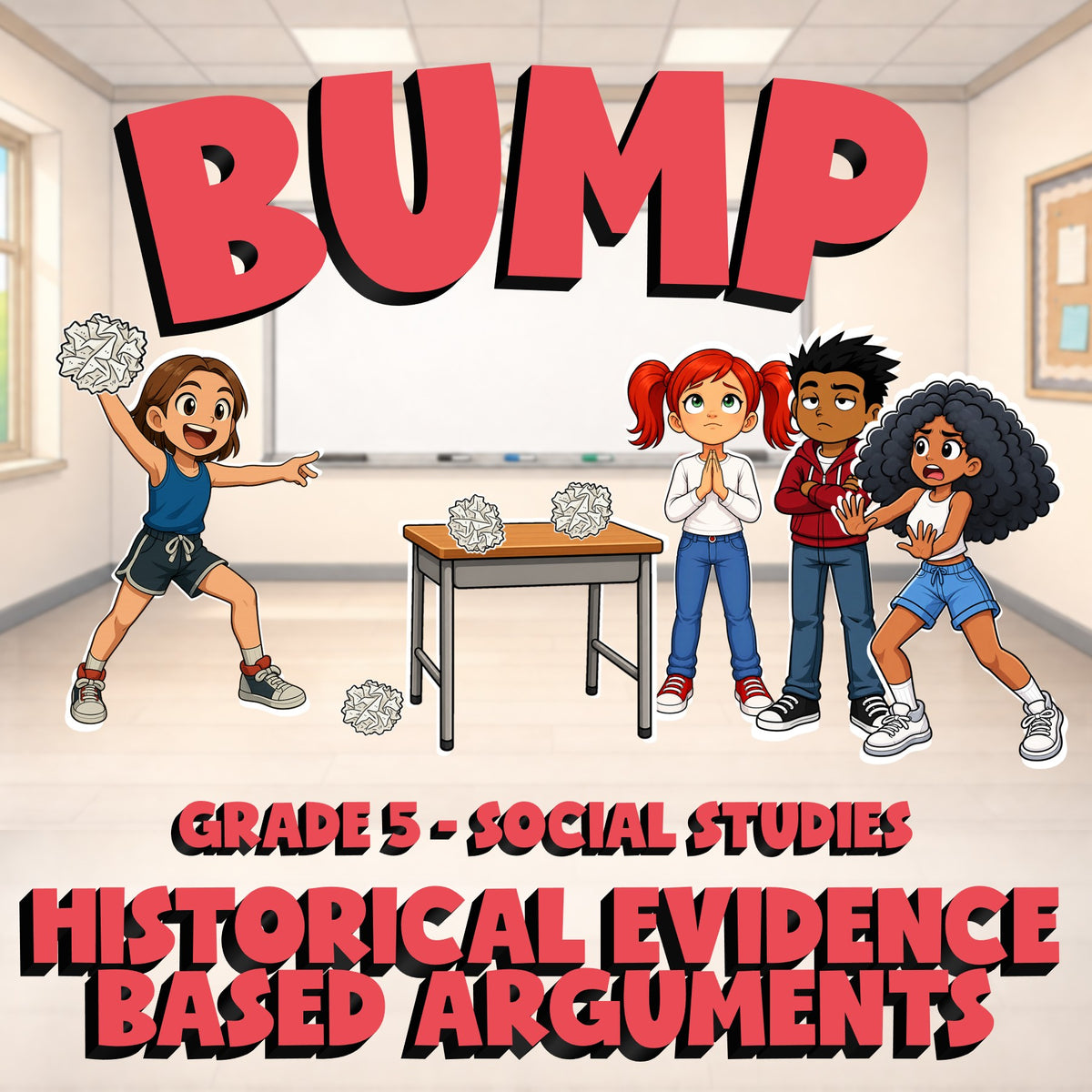 Historical Evidence Based Arguments BUMP Socials Game - No Prep Grade 5 Review