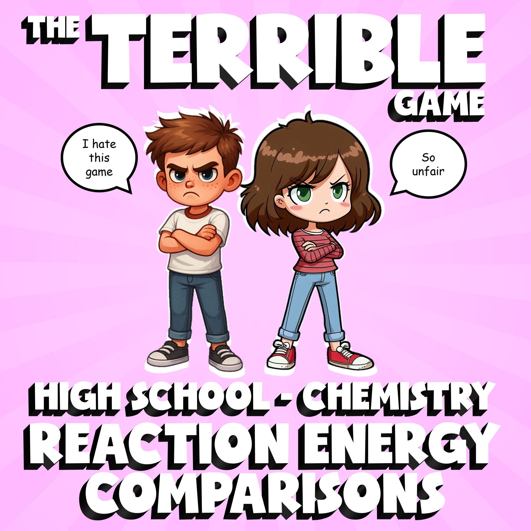 Reaction Energy Comparisons THE TERRIBLE GAME - No Prep Chemistry Science Review
