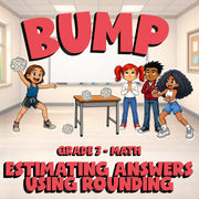 Estimating Answers Using Rounding BUMP Math Game - No Prep Grade 3 Review