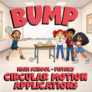 Circular Motion Applications BUMP Science Game - No Prep Physics Review Activity