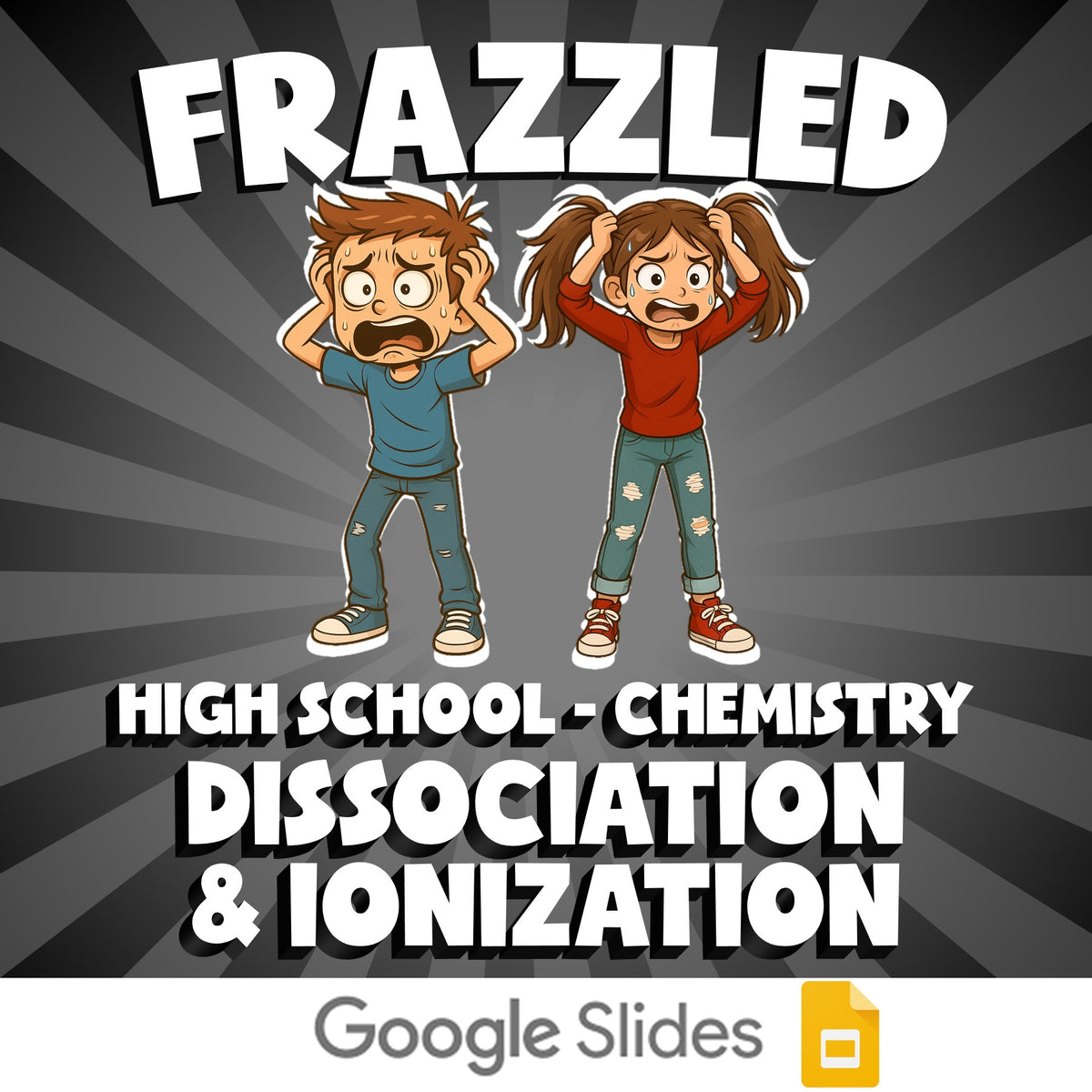 Dissociation & ionization FRAZZLED Science Game - No Prep Chemistry Review