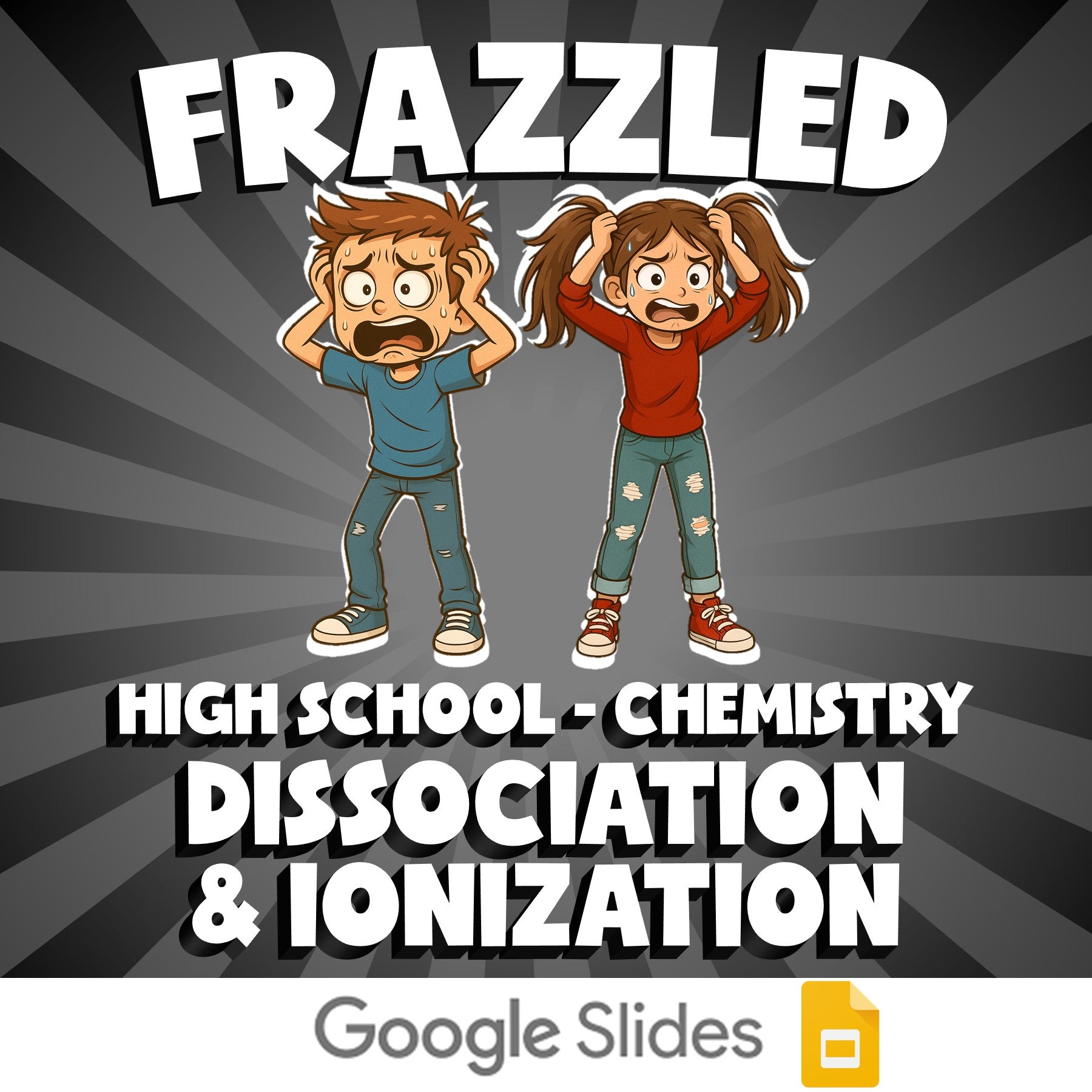 Dissociation & ionization FRAZZLED Science Game - No Prep Chemistry Review