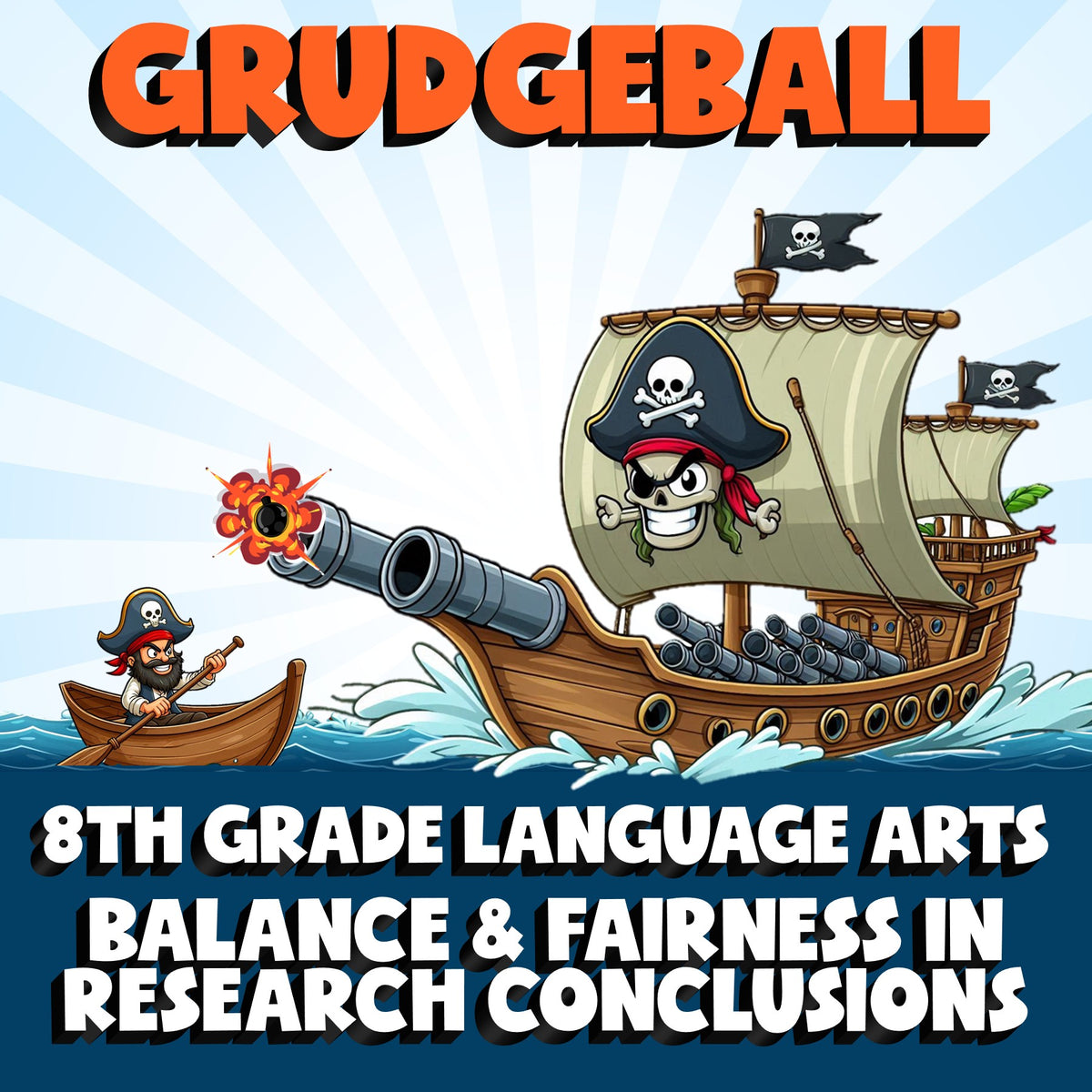 Balance & Fairness in Research Conclusions GRUDGEBALL ELA Game - No Prep Grade 8