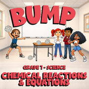 Chemical Reactions & Equations BUMP Science Game - No Prep Grade 7 Review